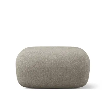 Taburet, Jenny-67, Micadoni Home, 90x88x40 cm, tesatura boucle, gri deschis imagine