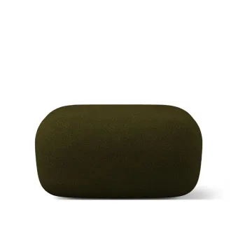 Taburet, Jenny-67, Micadoni Home, 90x88x40 cm, tesatura boucle, verde imagine