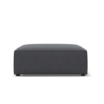 Taburet, Jodie, Micadoni Home, BL, 102x80x40 cm, poliester, gri inchis imagine