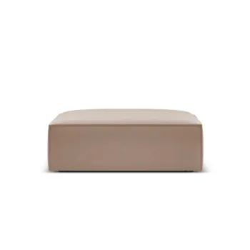 Taburet, Kaelle, Micadoni Home, BL, 100x80x38 cm, catifea, bej imagine