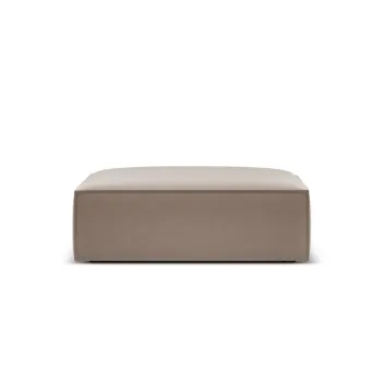 Taburet, Kaelle, Micadoni Home, BL, 100x80x38 cm, catifea, cappuccino imagine