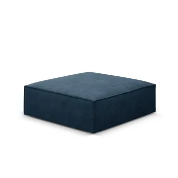 Taburet, Kaelle, Micadoni Home, BL, 100x80x38 cm, poliester chenille, albastru regal imagine