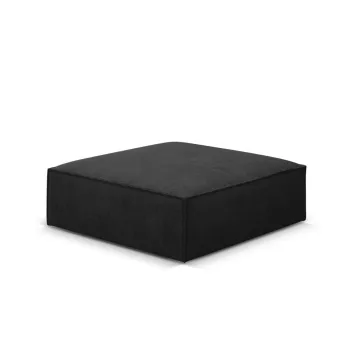 Taburet, Kaelle, Micadoni Home, BL, 100x80x38 cm, poliester chenille, negru imagine