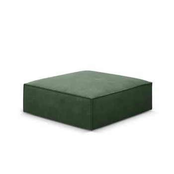 Taburet, Kaelle, Micadoni Home, BL, 100x80x38 cm, poliester chenille, verde bottle imagine