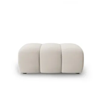 Taburet, Lupine, Micadoni Home, BL, 90x87x40 cm, catifea, bej imagine