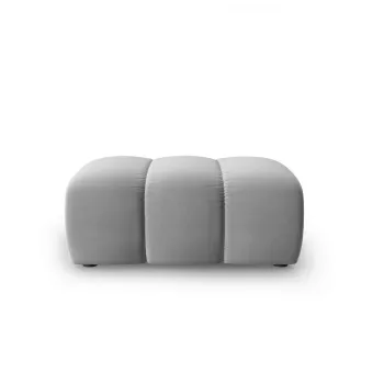 Taburet, Lupine, Micadoni Home, BL, 90x87x40 cm, catifea, gri imagine