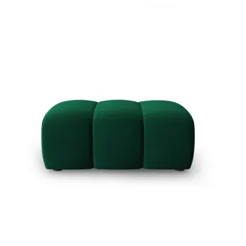 Taburet, Lupine, Micadoni Home, BL, 90x87x40 cm, catifea, verde bottle imagine