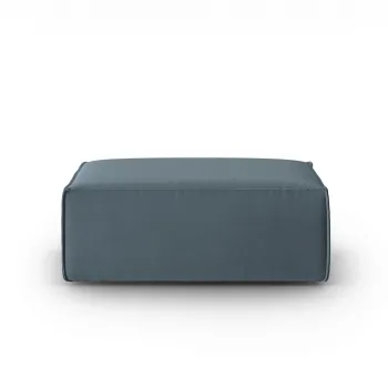 Taburet, Mackay, Cosmopolitan Design, 100x69x40 cm, catifea, albastru imagine