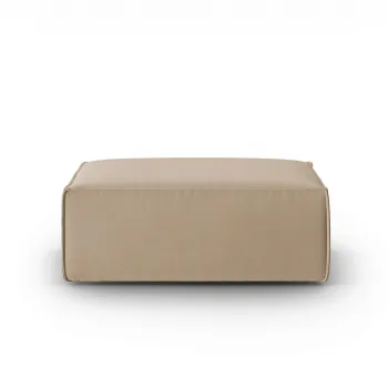 Taburet, Mackay, Cosmopolitan Design, 100x69x40 cm, catifea, bej sand imagine