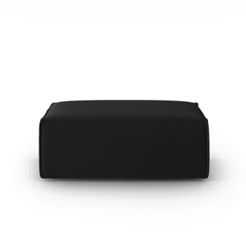 Taburet, Mackay, Cosmopolitan Design, 100x69x40 cm, catifea, negru imagine