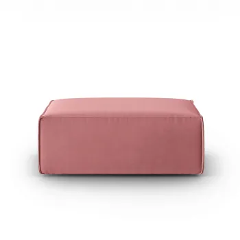 Taburet, Mackay, Cosmopolitan Design, 100x69x40 cm, catifea, roz somon imagine