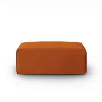 Taburet, Mackay, Cosmopolitan Design, 100x69x40 cm, catifea, teracota imagine