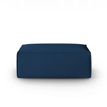 Taburet, Mackay, Cosmopolitan Design, 100x69x40 cm, catifea tricotata, albastru inchis imagine