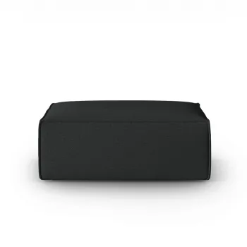 Taburet, Mackay, Cosmopolitan Design, 100x69x40 cm, catifea tricotata, antracit imagine