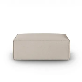 Taburet, Mackay, Cosmopolitan Design, 100x69x40 cm, catifea tricotata, bej imagine