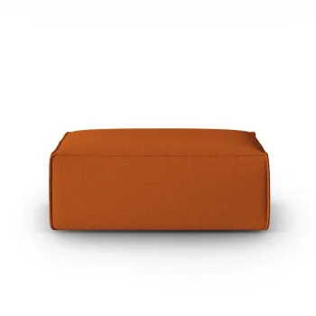 Taburet, Mackay, Cosmopolitan Design, 100x69x40 cm, catifea tricotata, teracota imagine