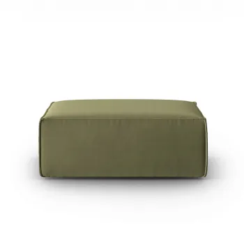 Taburet, Mackay, Cosmopolitan Design, 100x69x40 cm, catifea, verde deschis imagine