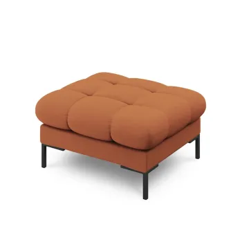 Taburet, Mamaia, Micadoni Home, BL, 60x60x41 cm, tesatura tip twill, caramiziu imagine