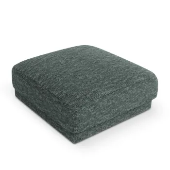 Taburet, Miley, Micadoni Home, BL, 85x85x42 cm, poliester chenille, albastru petrol imagine