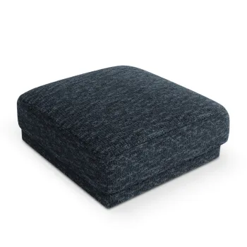 Taburet, Miley, Micadoni Home, BL, 85x85x42 cm, poliester chenille, albastru regal imagine