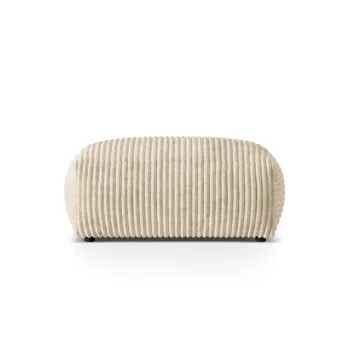 Taburet modular, Martina-212, Micadoni Home, 95x65x44 cm, velur, bej deschis imagine