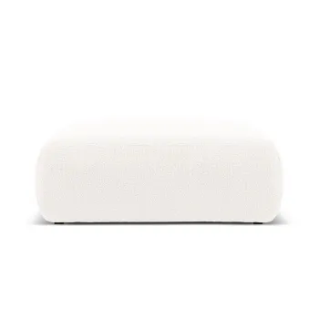 Taburet, Molino-101, Micadoni Home, 100x100x36 cm, tesatura boucle, alb imagine