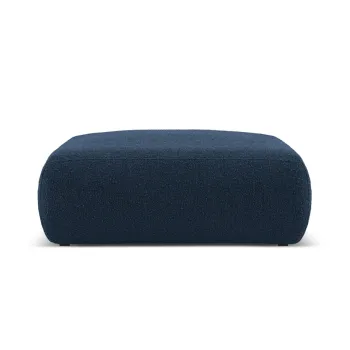 Taburet, Molino-101, Micadoni Home, 100x100x36 cm, tesatura boucle, albastru inchis imagine