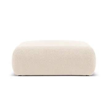 Taburet, Molino-101, Micadoni Home, 100x100x36 cm, tesatura boucle, bej imagine