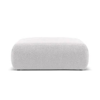 Taburet, Molino-101, Micadoni Home, 100x100x36 cm, tesatura boucle, gri deschis imagine