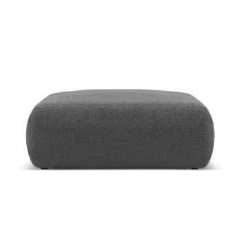 Taburet, Molino-101, Micadoni Home, 100x100x36 cm, tesatura boucle, gri inchis imagine