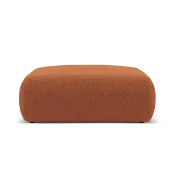 Taburet, Molino-101, Micadoni Home, 100x100x36 cm, tesatura boucle, maro imagine