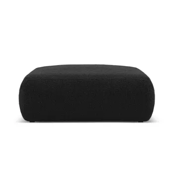 Taburet, Molino-101, Micadoni Home, 100x100x36 cm, tesatura boucle, negru imagine