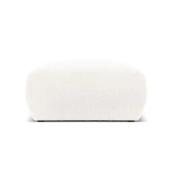 Taburet, Molino-101, Micadoni Home, 75x75x36 cm, tesatura boucle, alb imagine