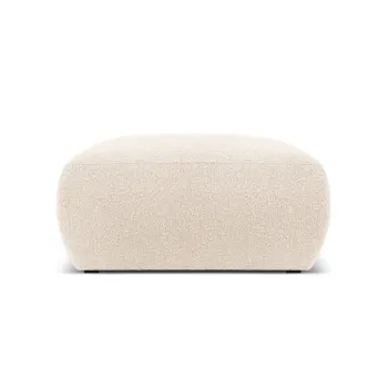 Taburet, Molino-101, Micadoni Home, 75x75x36 cm, tesatura boucle, bej imagine