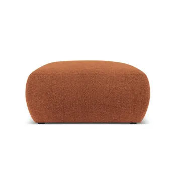 Taburet, Molino-101, Micadoni Home, 75x75x36 cm, tesatura boucle, maro imagine