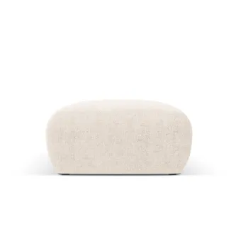 Taburet, Molino-140, Micadoni Home, 75x75x36 cm, tesatura chenille din poliester, bej deschis imagine