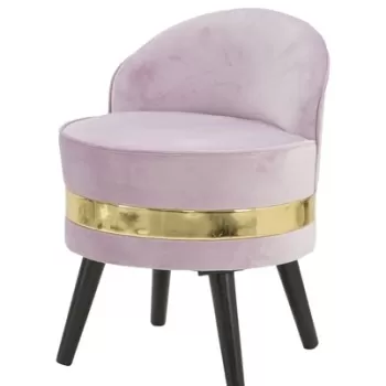 Taburet, Paris Bordeaux, Mauro Ferretti, 45x45x62 cm, catifea, roz imagine