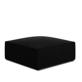 Taburet, Ruby, Micadoni Home, BL, 93x93x40 cm, catifea, negru imagine