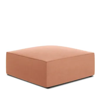 Taburet, Ruby, Micadoni Home, BL, 93x93x40 cm, catifea, roz imagine