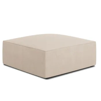 Taburet, Ruby, Micadoni Home, BL, 93x93x40 cm, poliester, bej imagine