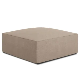 Taburet, Ruby, Micadoni Home, BL, 93x93x40 cm, poliester, bej inchis imagine