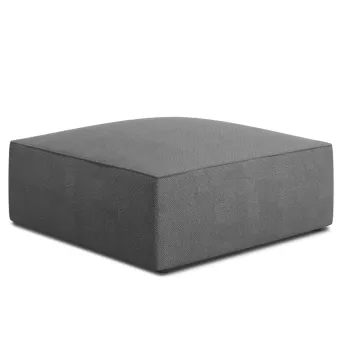 Taburet, Ruby, Micadoni Home, BL, 93x93x40 cm, poliester, gri imagine