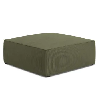 Taburet, Ruby, Micadoni Home, BL, 93x93x40 cm, velur, verde imagine