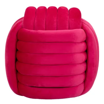 Taburet Softy, Mauro Ferretti, 45x45x45 cm, MDF/catifea din policoton, fucsia imagine