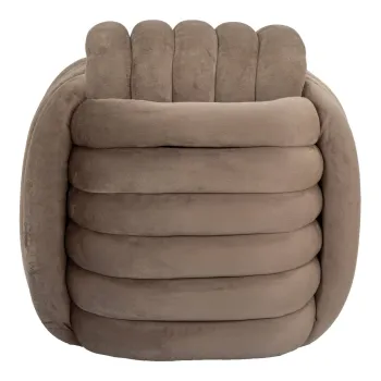 Taburet Softy, Mauro Ferretti, 45x45x45 cm, MDF/catifea din policoton, gri imagine