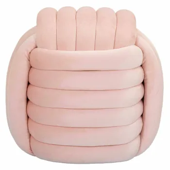 Taburet Softy, Mauro Ferretti, 45x45x45 cm, MDF/catifea din policoton, roz imagine