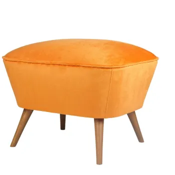 Taburet, Zeon, 558ZEN1325, Lemn, Portocaliu imagine