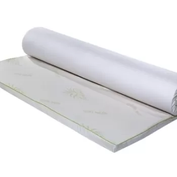 Topper saltea Aloe Vera Therapy Memory Arctic Gel 7 zone de confort, Green Future, 120x200 cm imagine