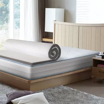 Topper saltea Diamond Luxury, H 8 cm spuma memory, 120x190 cm imagine