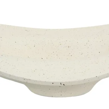 Vas decorativ Elegant, Mauro Ferretti, 41x12x41 cm, polirasina, crem imagine
